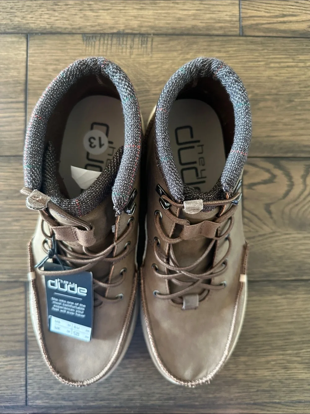 NWT Men's Hey Dude Bradley brown boots